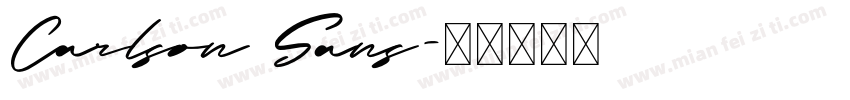 Carlson Sans字体转换